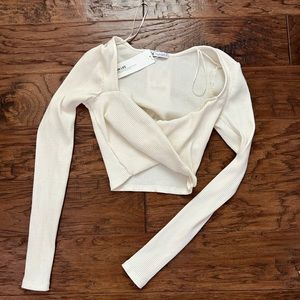 Zara Twist Knit Crop Top